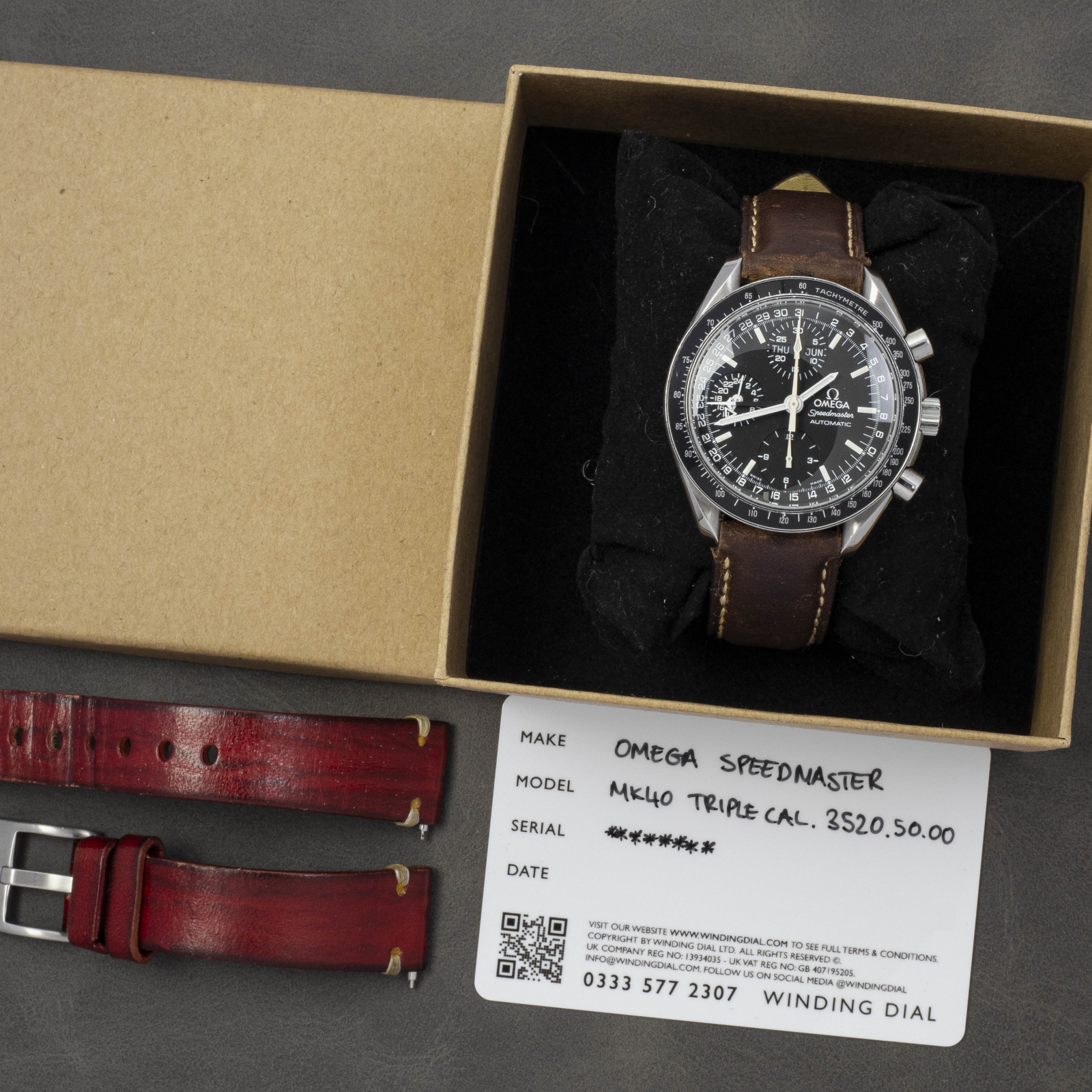 Speedmaster Triple Calendar MK40 Winding Dial